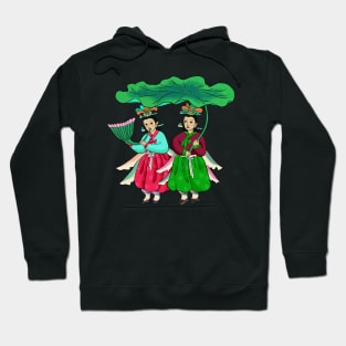 Minhwa: Taoist Fairy Sisters B-3 Type Hoodie